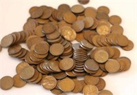 APPROX 200 PRE-1940 WHEAT PENNIES