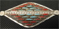 Native American S/S Needle Point Concho Belt