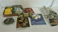 2 boxes Green Bay Packer game program, magazines