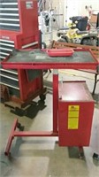 Big red Auto workstation with cabinet
