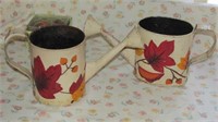Set Autumn Watering Cans