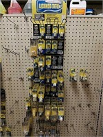 Liscense-Tite peg board display