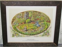 Tasha Tudor Print - Herb Garden