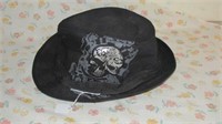 Black Skull Costume Hat