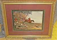 Large Framed Hunt Scene