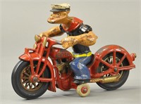 LARGE HUBLEY POPEYE MOTORCYCLIST