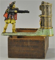 BOXED WILLIAM TELL MECHANICAL BANK