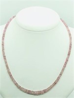 SILVER PINK SAPPHIRE(46CT)  NECKLACE (~WEIGHT