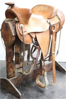 Western Leather Saddle 420
