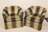 A Pair of upholstery Easy Chairs