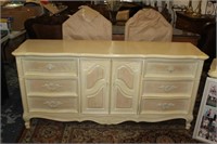 Large painted Lexington dresser with mirrors
