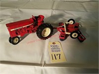 Vintage Ertl IHC Tractor and True Scale Disc