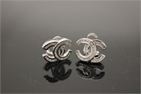 Chanel 14ct gold clip on earrings