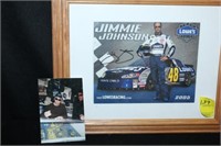 Jimmie Johnson Signed Photo Picture of Signing