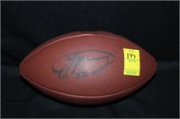 Laurence maroney Signed NFL Ball COA by Paul's