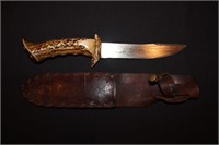 Custom made bone handle knife