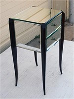 French Mirrored side table
