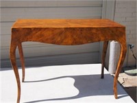 3 Drawer Burl wood table