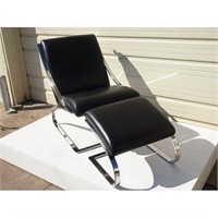 Paul Tuttle lounge chair and foot stool