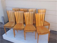 Eliel Saarinen Tall-Back Chairs - Set of 6
