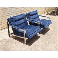 Milo Baughman style Lounge Chairs