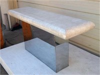 Karl Springer Style Modernist Console Table