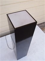 Modern Black Lighted Acrylic Display Pedestal