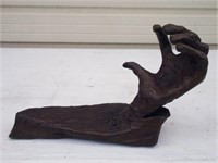 Bronze Modernist Abstract Hand Sculpture