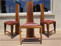 Set of 4 handcrafted maple chairs