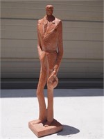 Austin Prod Terracotta Sculpture of Tall Man