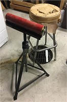 stool and roller stand