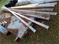 Content on trailer miscellaneous 2x4 and lumber