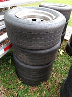 4 Hoosier 23.0/7.0-13 racing tires on 4 bolt non