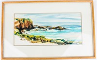 Art Eugenia S. Paul Seascape Shoreline Painting