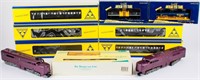 S Scale American Flyer Train Cars and Locomotive