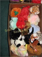 BOX LOT  LARGE BEANIE BABIES