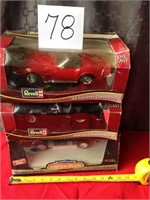 Set of 3 Collectible Cars & Photograph