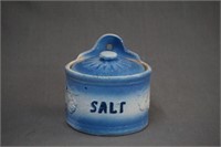 Vintage Brush McCoy Salt Box with Cover ca.1920