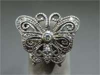 Butterfly Ring: Size 6.25 Sterling Silver