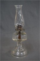Vintage White Flame Glass Oil lamp ca.1920