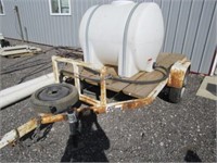 225 Gallon Water Tank, Pump Hose mounted on