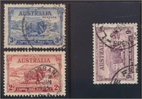 AUSTRALIA #147-149 USED VF