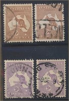 AUSTRALIA #96-97 (2 EACH) USED FINE-VF