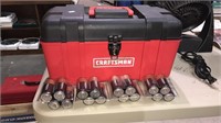 Craftsman toolbox, 16 D cell Duracell batteries