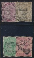 BRITISH EAST AFRICA #55-56, #58 & #64 USED FINE