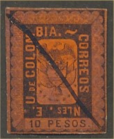COLOMBIA #52 USED FINE-VF