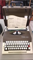 Royal safari portable typewriter with the