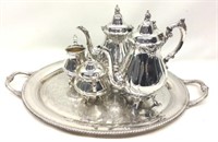 Antique 5-pc Baroque by Wallace Coffee & Tea