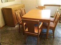 9 pc Oak Dinette Set