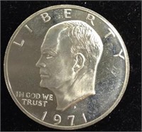 1971 Uncirculated 40% Silver Eisenhower Dollar